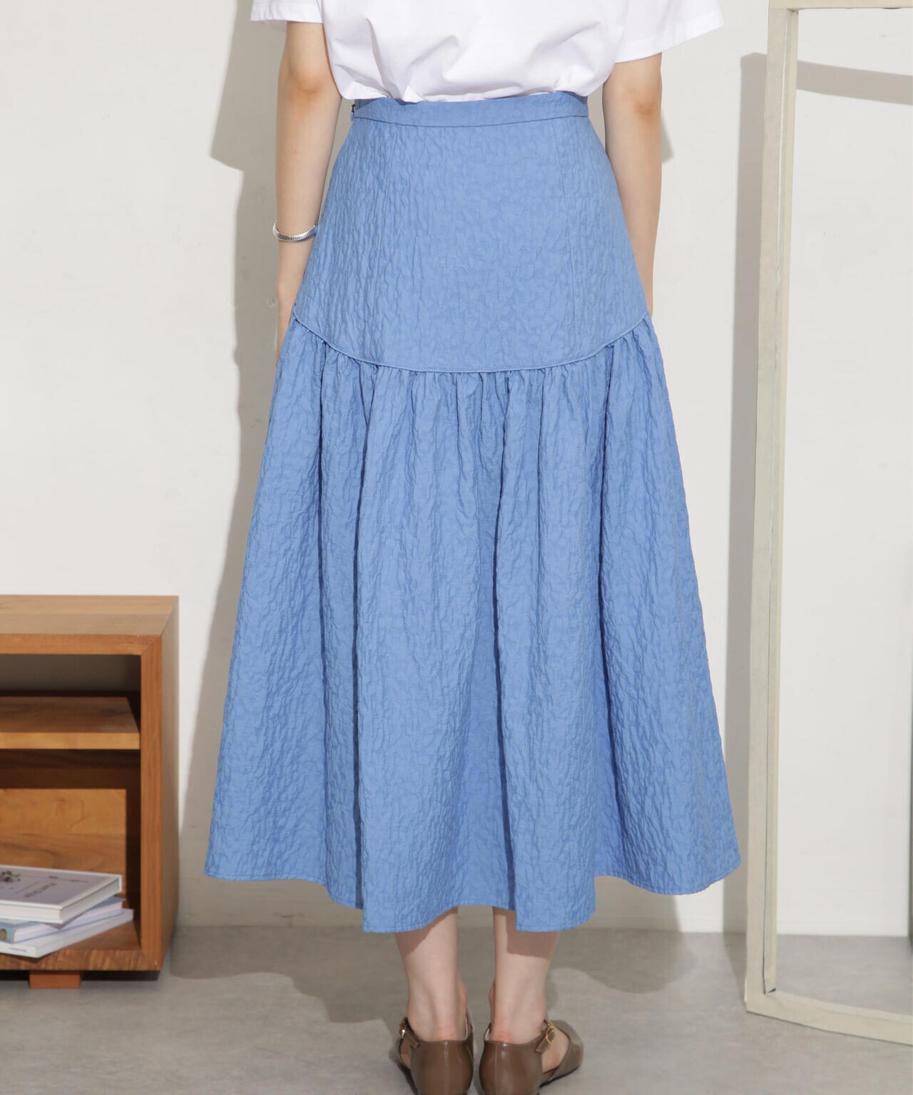 ふくれジャガードボリュームギャザースカート 6693230310