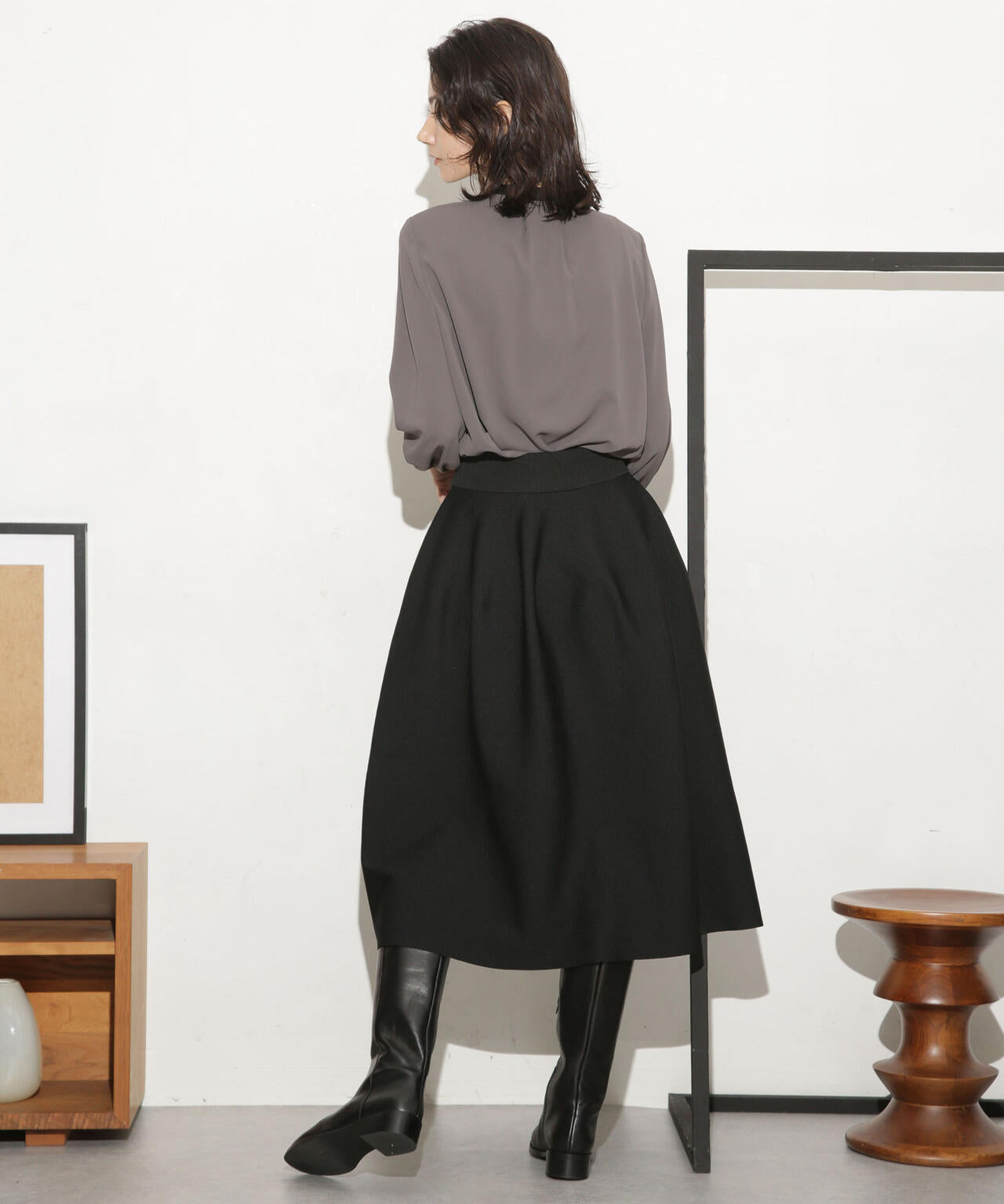 総針ボリュームフレアスカート(セットアップ可) 6693230321