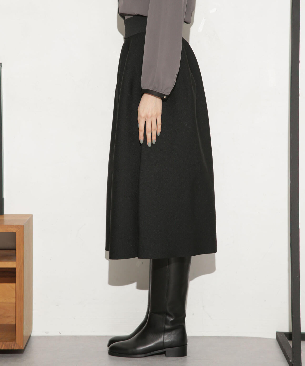 総針ボリュームフレアスカート(セットアップ可) 6693230321