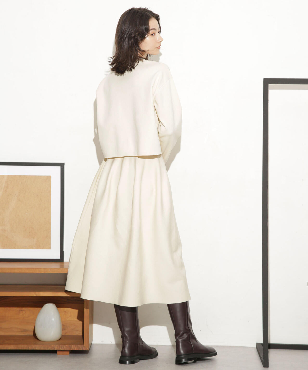 総針ボリュームフレアスカート(セットアップ可) 6693230321