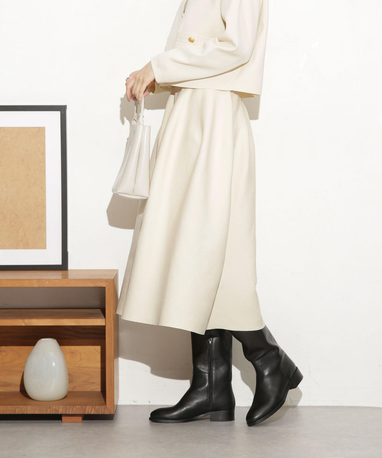 総針ボリュームフレアスカート(セットアップ可) 6693230321