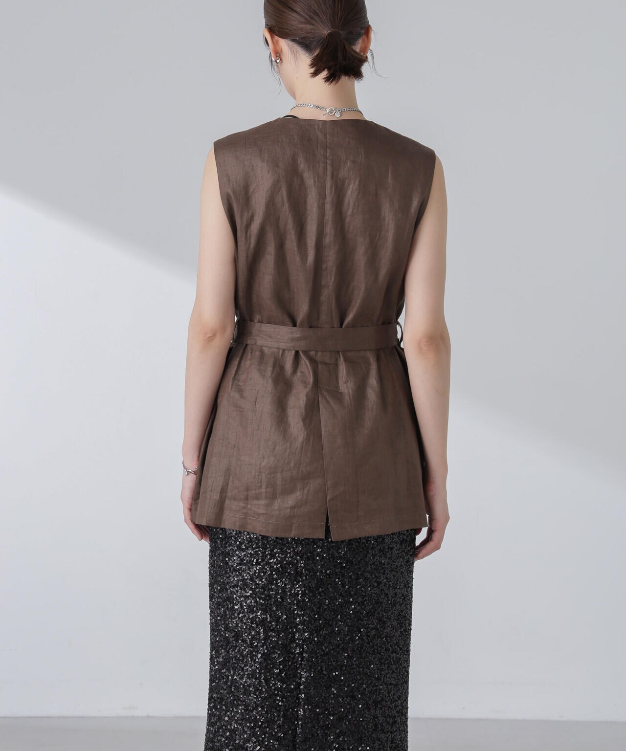 ベルト付リネンジレ(セットアップ可) 6694116301