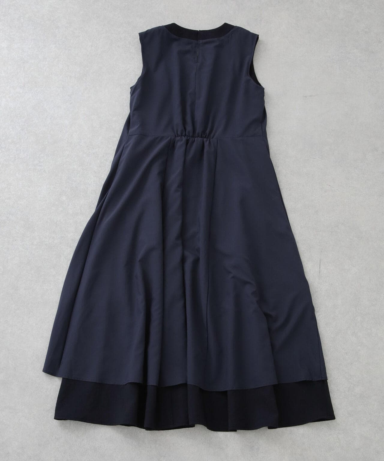 <洗濯機使用可><ノンアイロン>メランジドライ ベルト付きワンピース 6694119305