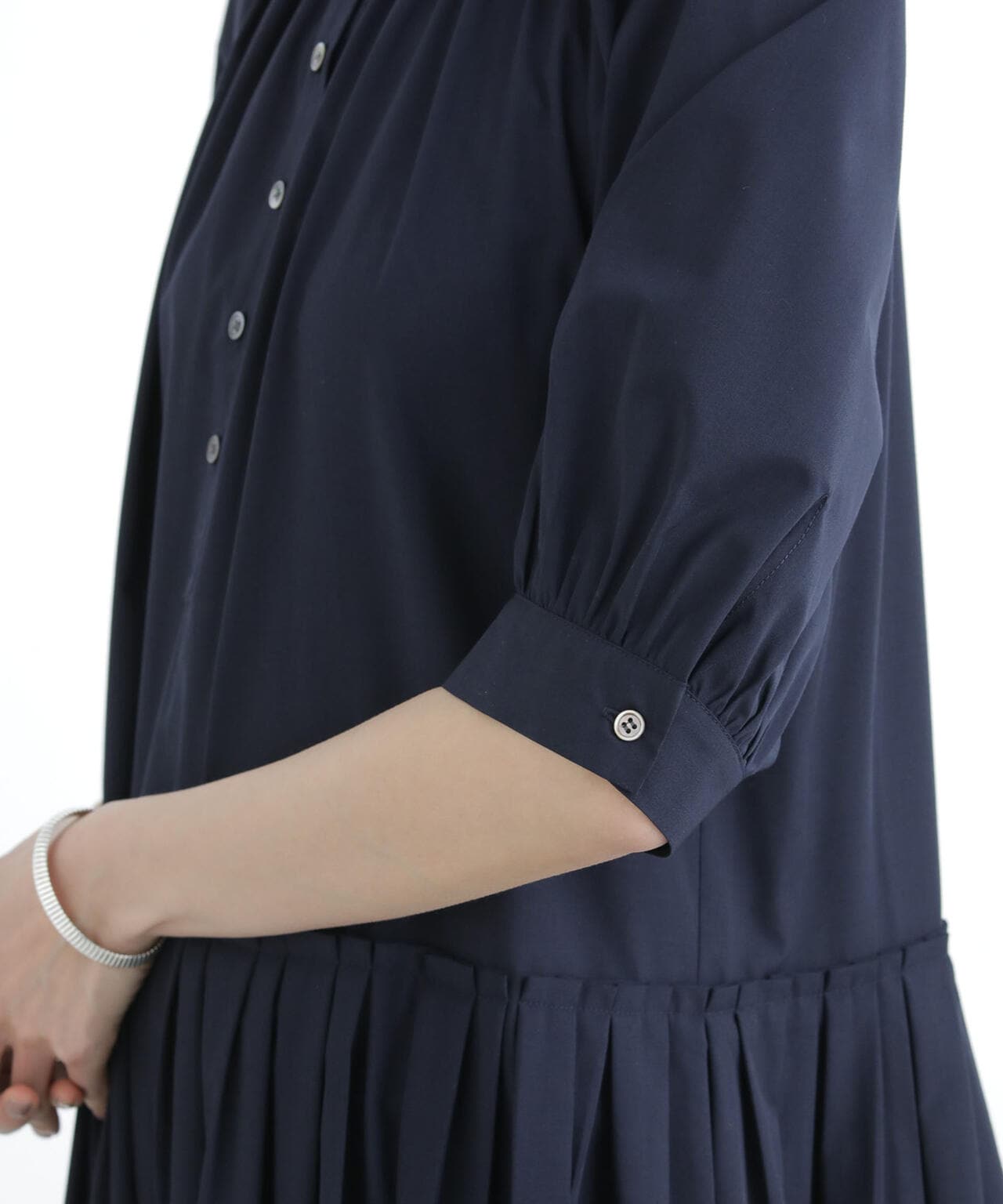 プリーツ切替シャツワンピース 6694119307