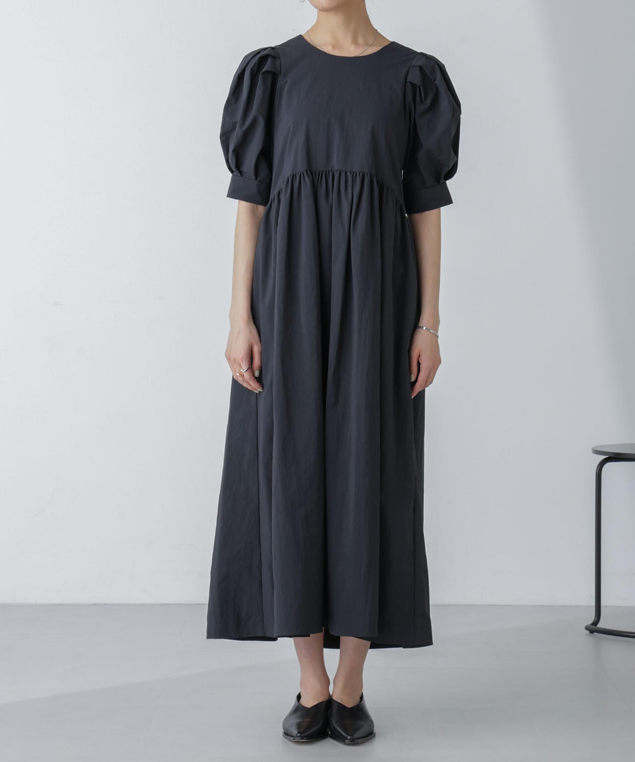 星玲奈 × NANO universe 」タックスリーブ タスラン マキシ ワンピース