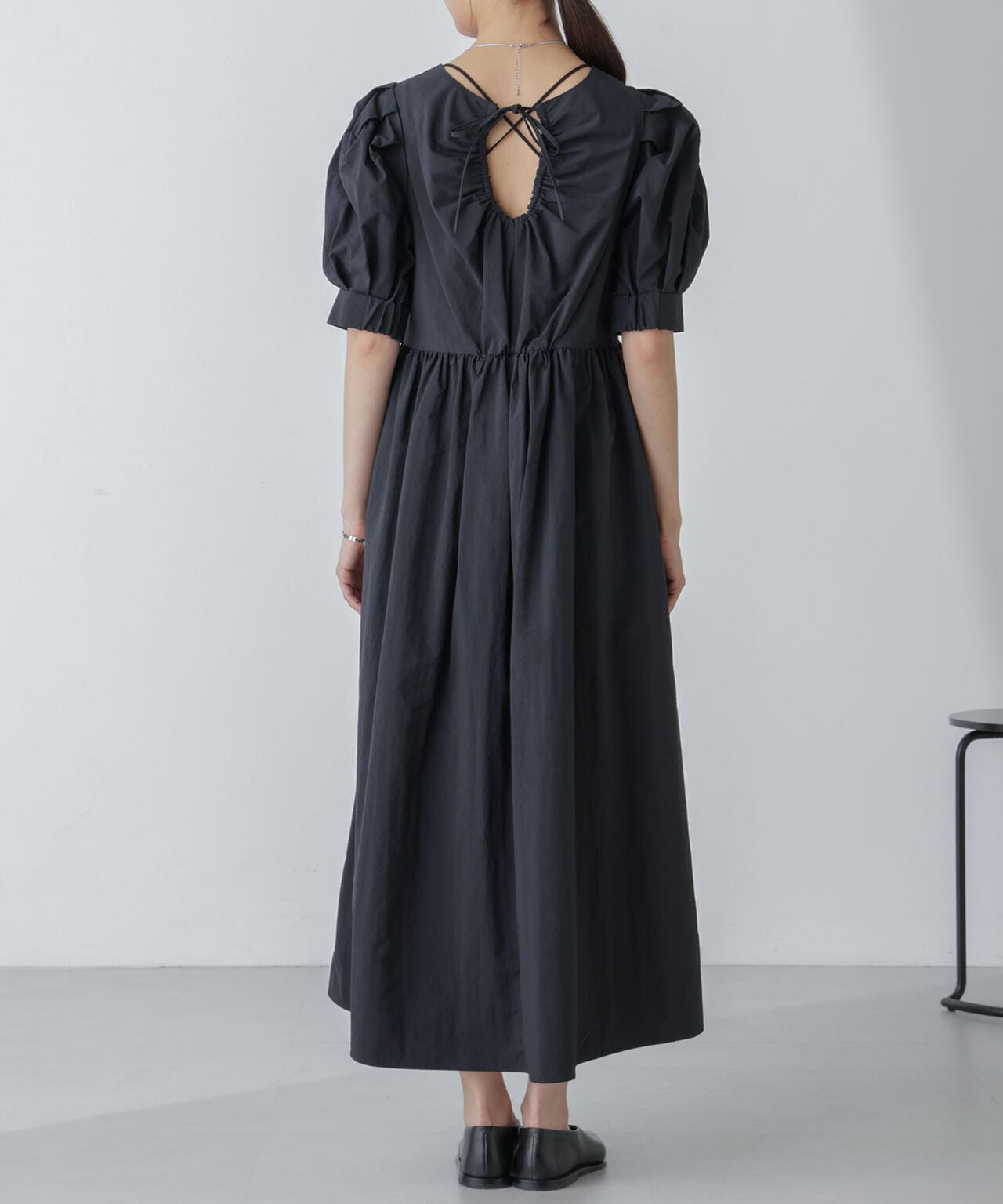 星玲奈 × NANO universe 」タックスリーブ タスラン マキシ ワンピース