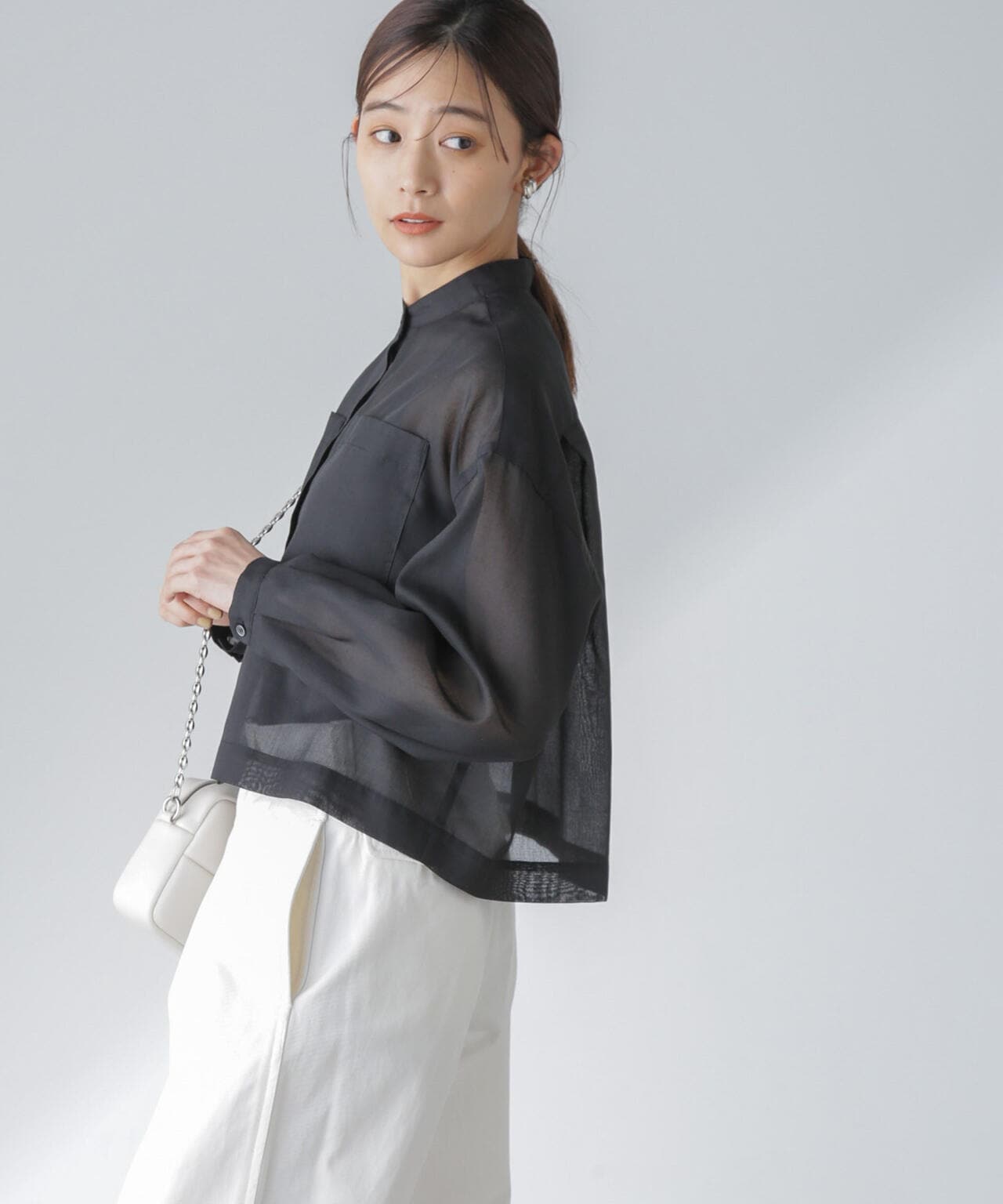 タックスリーブシアーポケットシャツ 6694120318