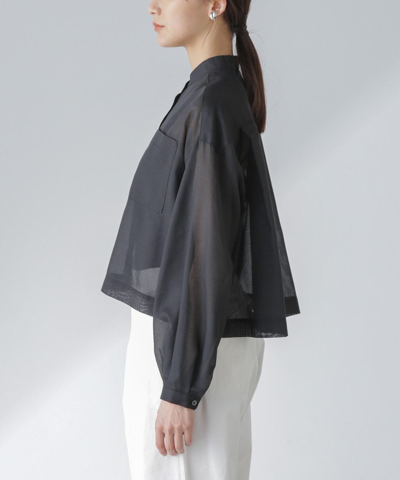 タックスリーブシアーポケットシャツ 6694120318