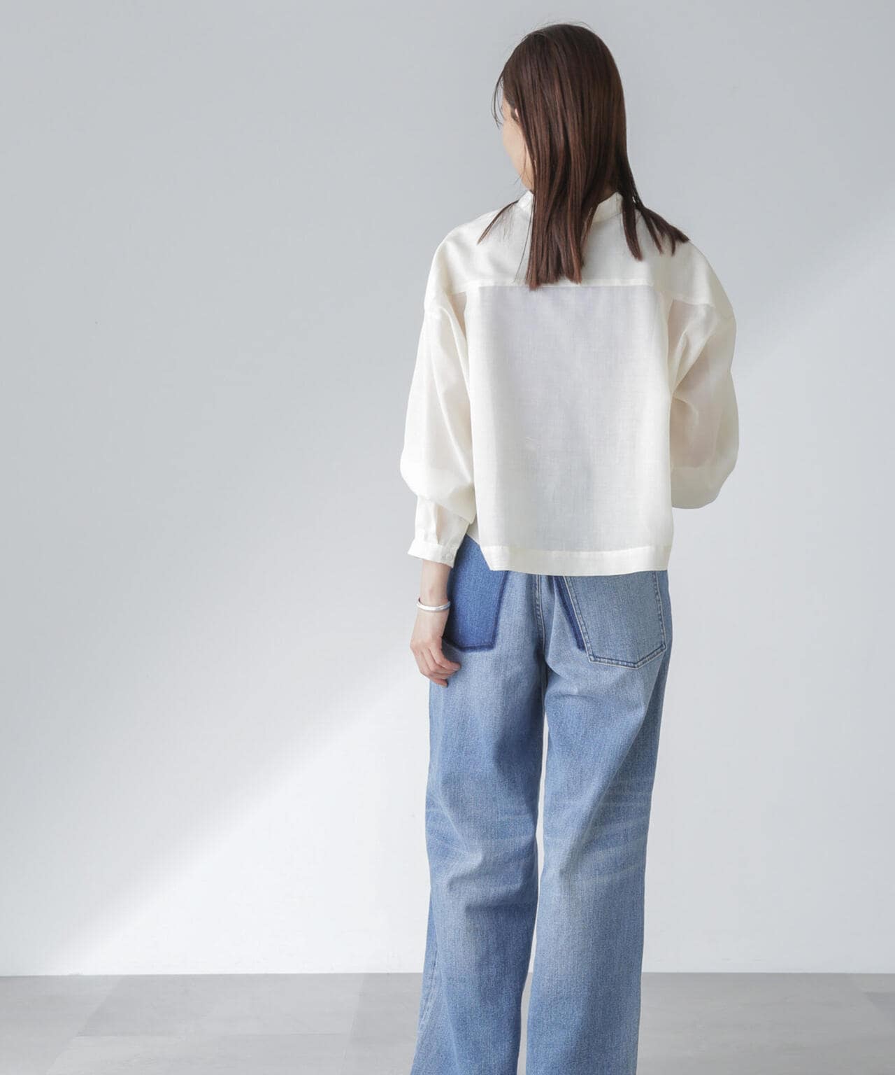 タックスリーブシアーポケットシャツ 6694120318