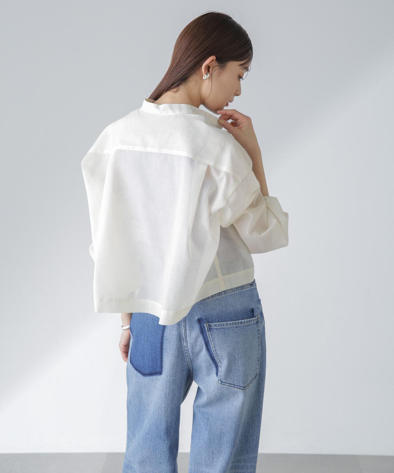 タックスリーブシアーポケットシャツ 6694120318