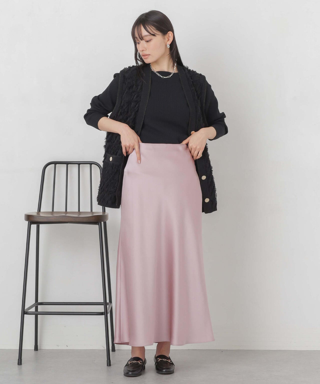 ハイツイストボートネックリブニット 6694122311