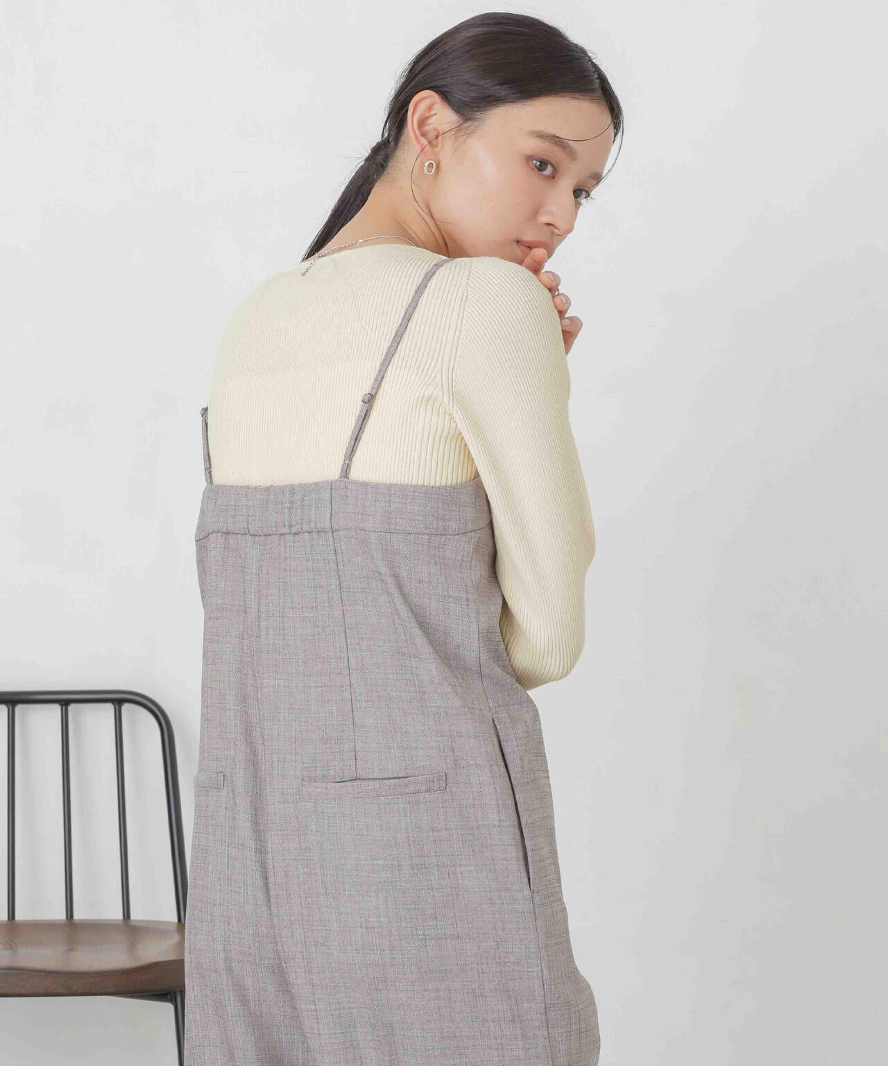 ハイツイストボートネックリブニット 6694122311