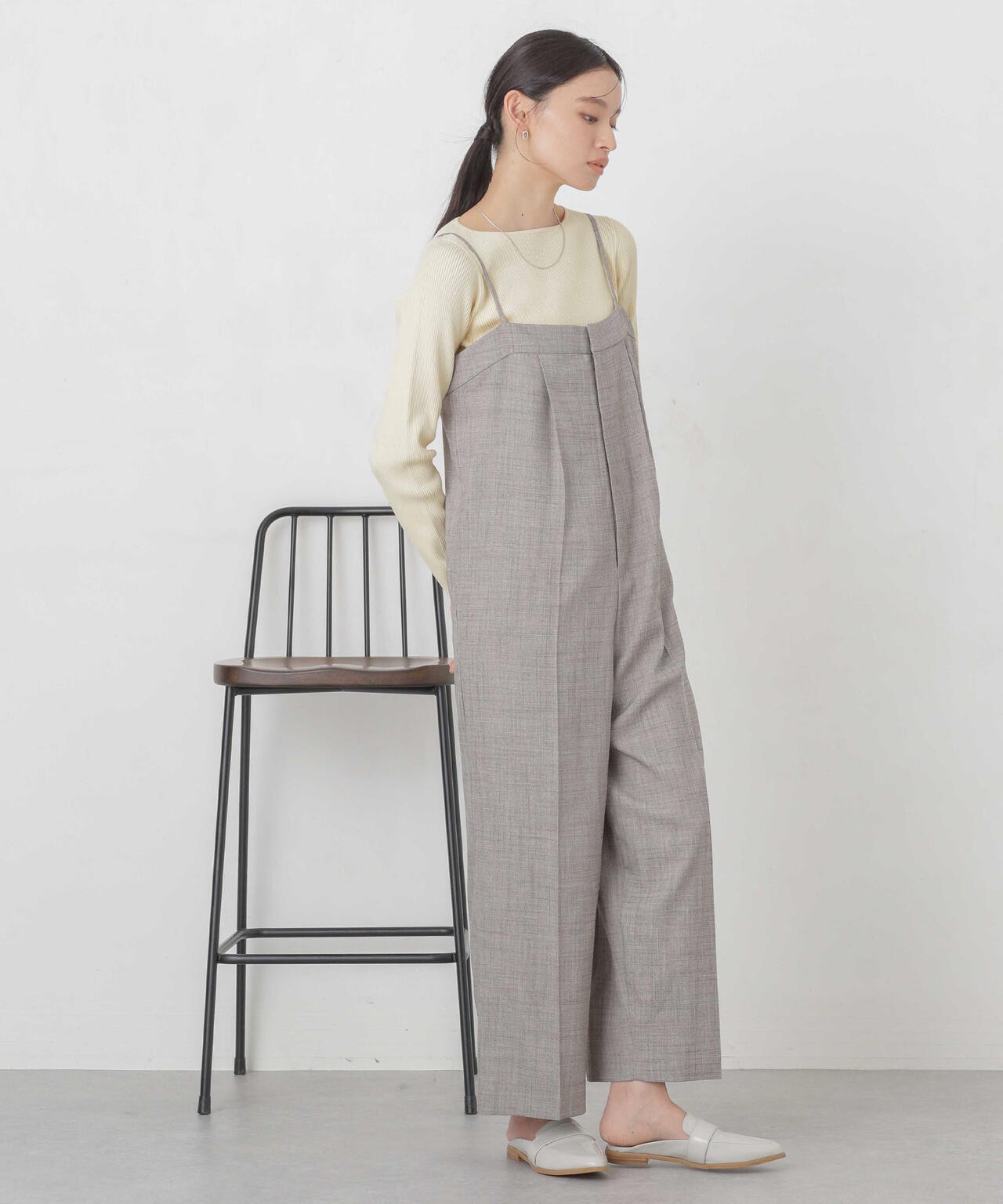 ハイツイストボートネックリブニット 6694122311