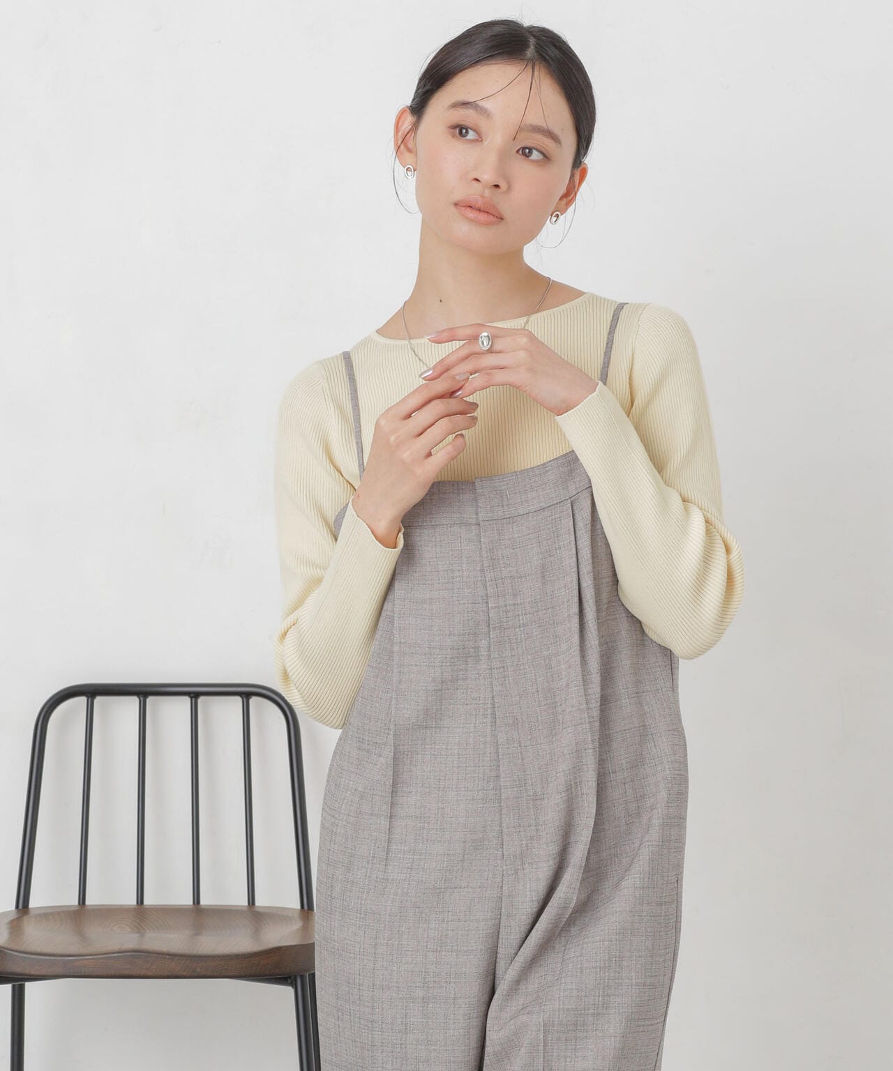 ハイツイストボートネックリブニット 6694122311