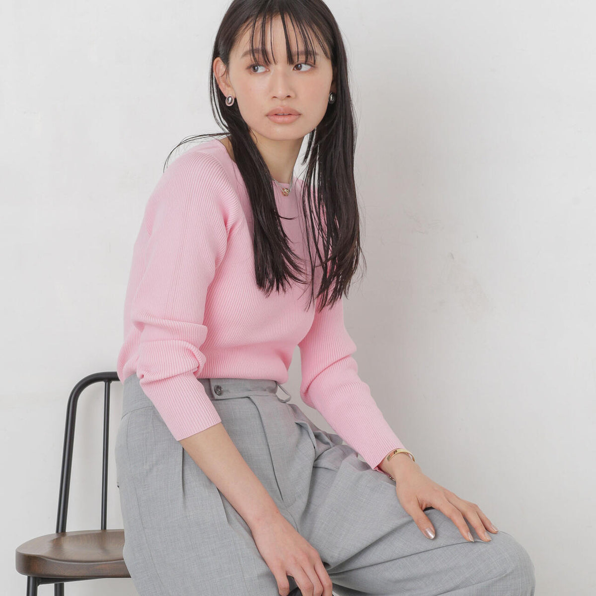 美品⭐︎エブリデイアイライク　Sophie　ボートネック　リブニット DEUXIEME CLASSE - 美品⭐︎エブリデイアイライク Sophie ボートネック