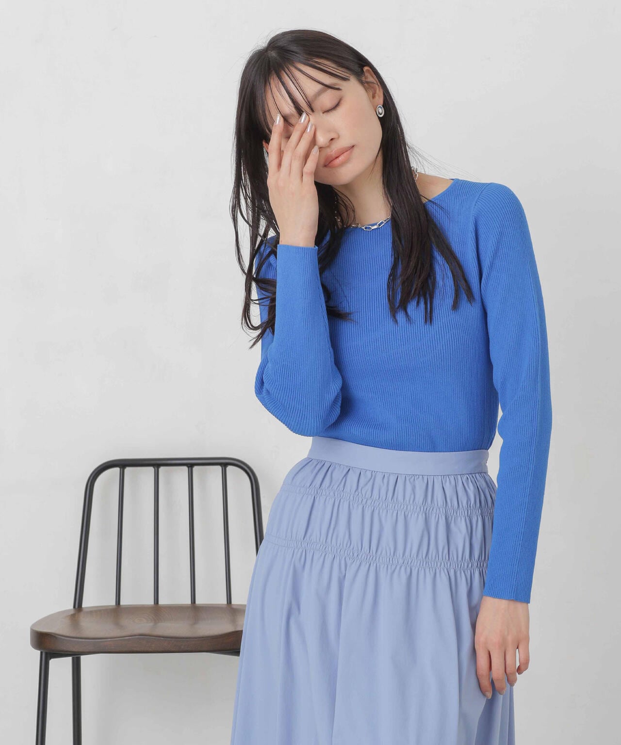 ハイツイストボートネックリブニット 6694122311