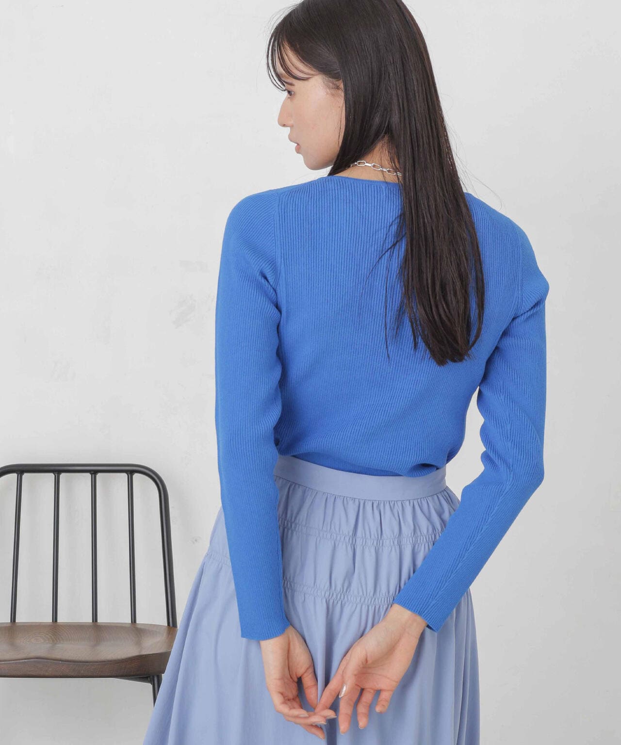 ハイツイストボートネックリブニット 6694122311