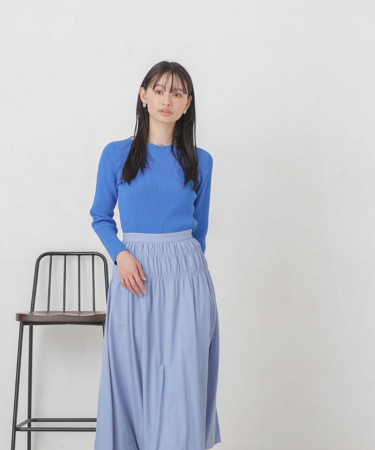 ハイツイストボートネックリブニット 6694122311