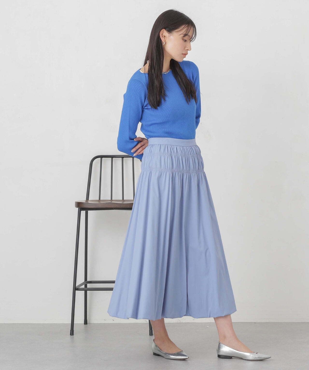 ハイツイストボートネックリブニット 6694122311