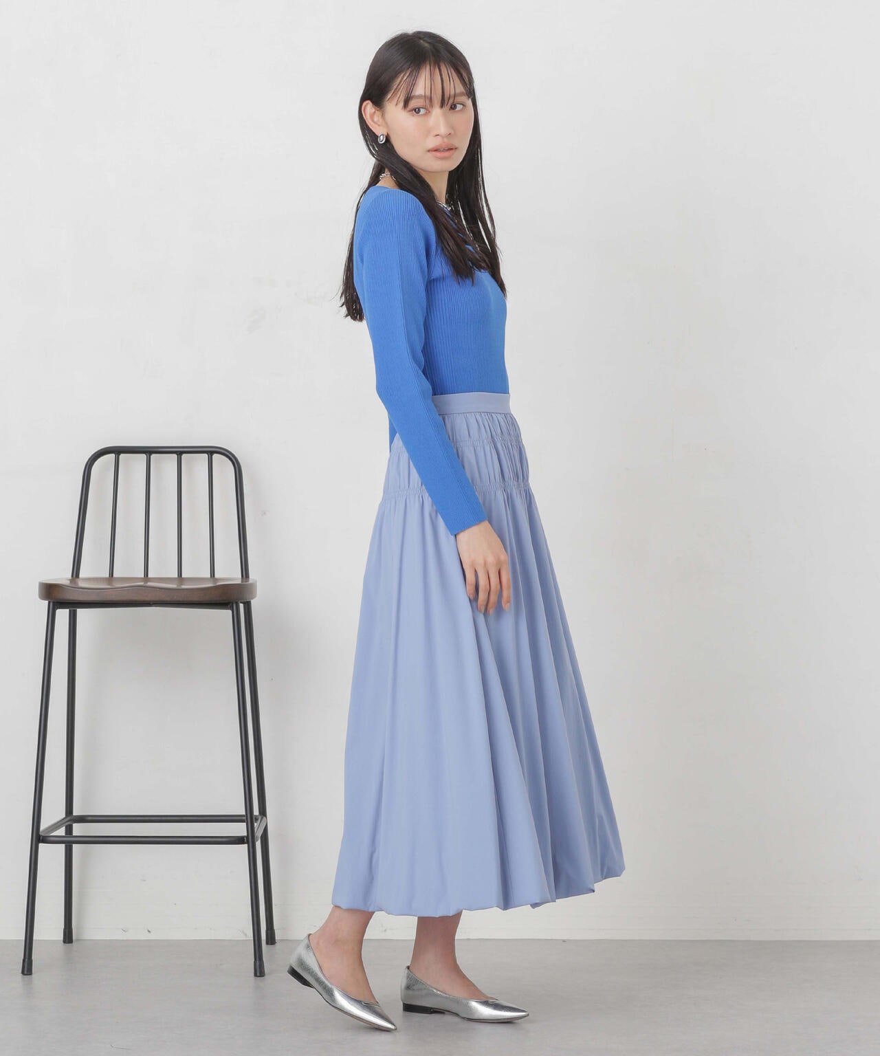 ハイツイストボートネックリブニット 6694122311