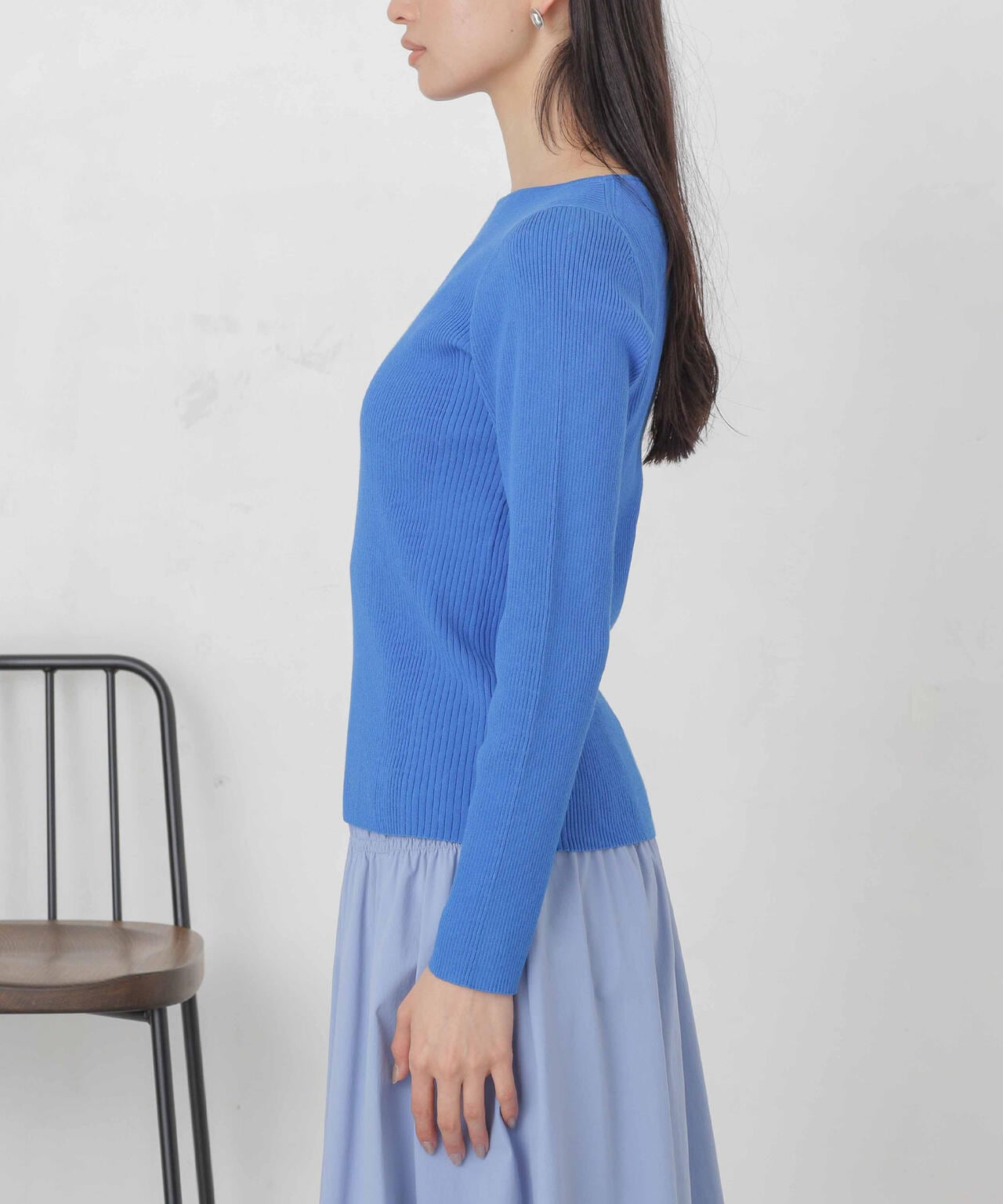 ハイツイストボートネックリブニット 6694122311