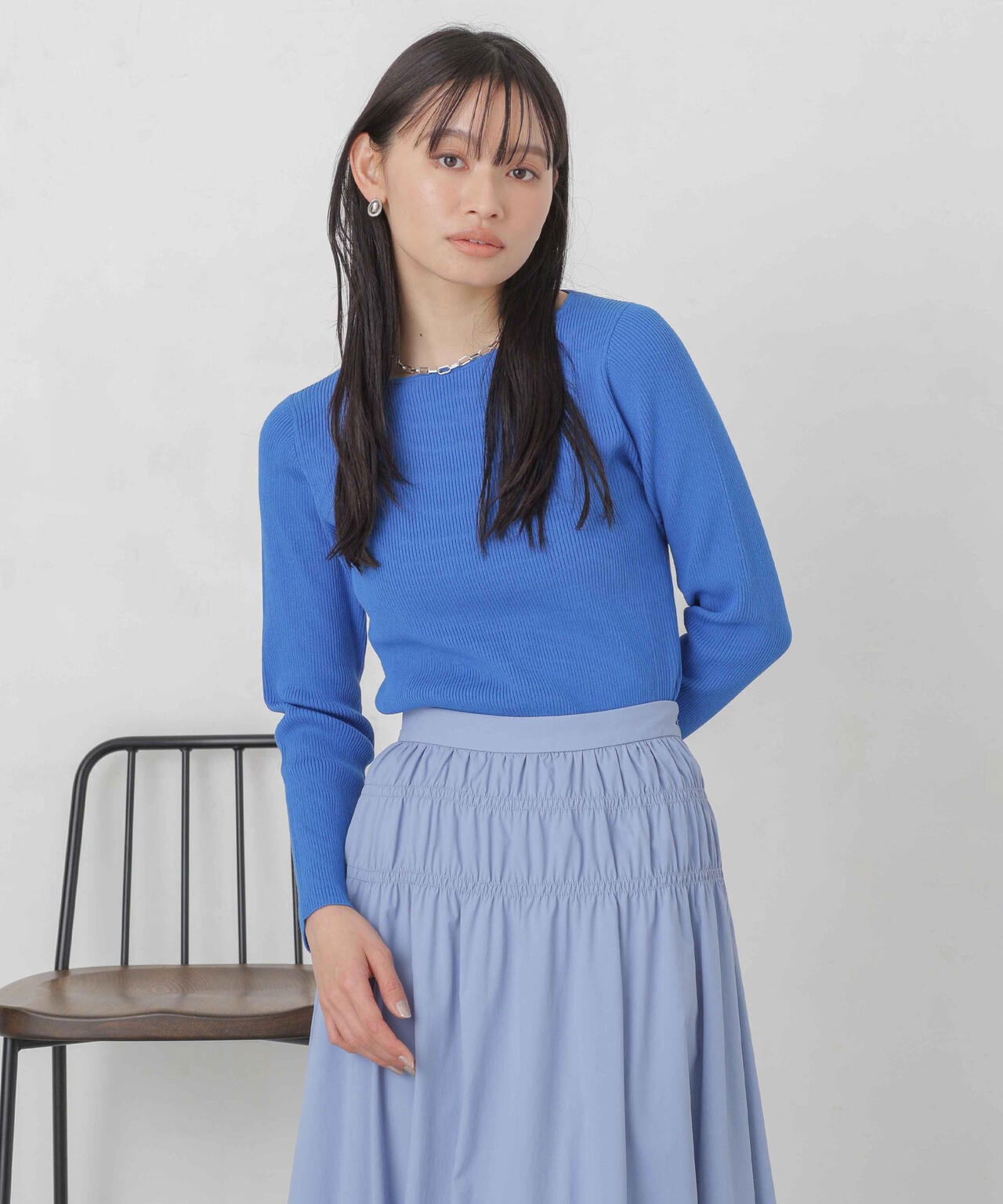 ハイツイストボートネックリブニット 6694122311