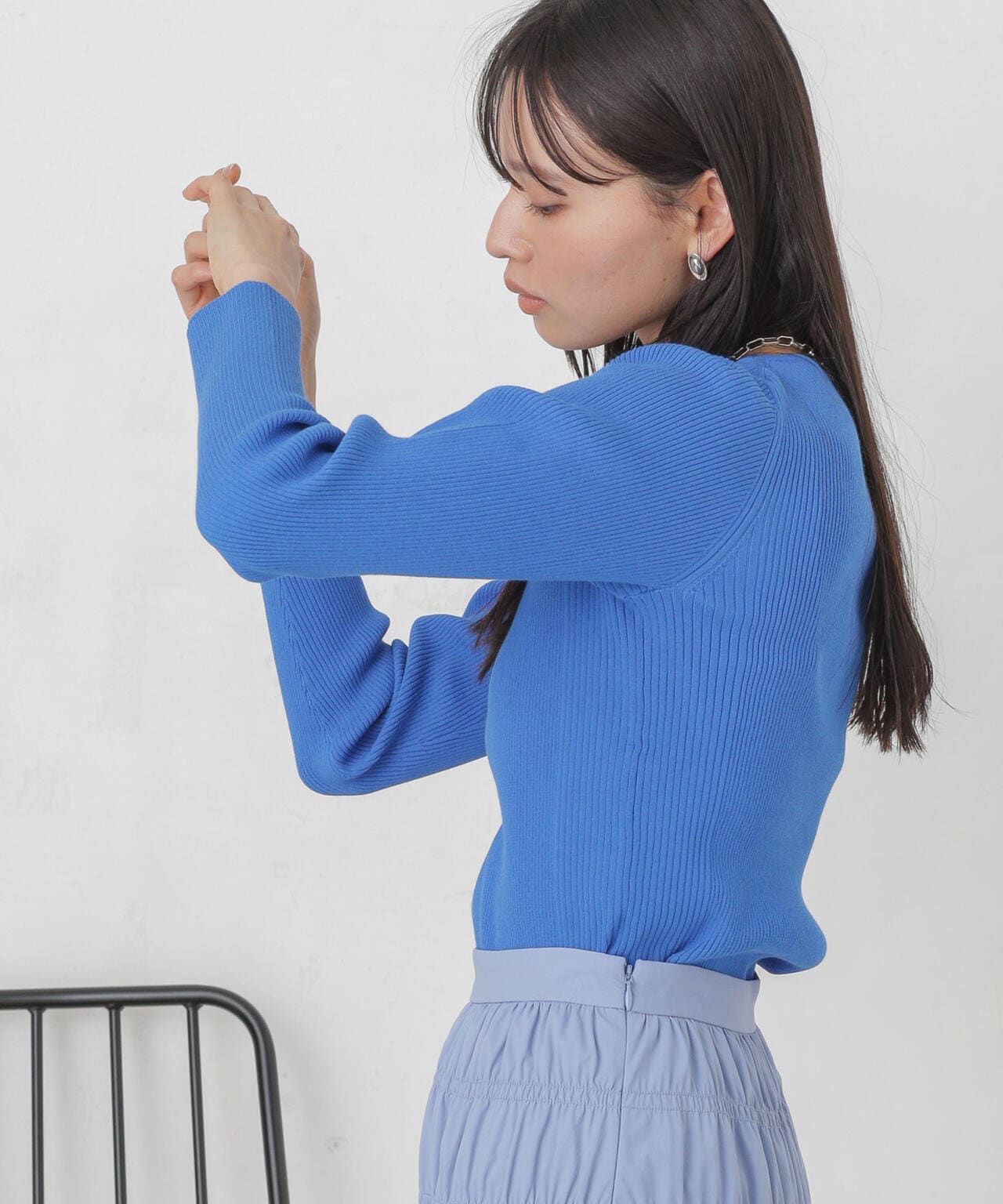 ハイツイストボートネックリブニット 6694122311