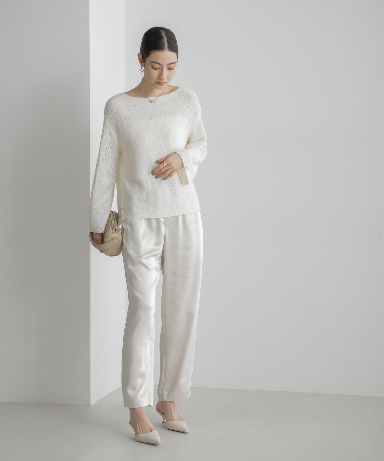 リネン混テープヤーンプルオーバー 6694122313