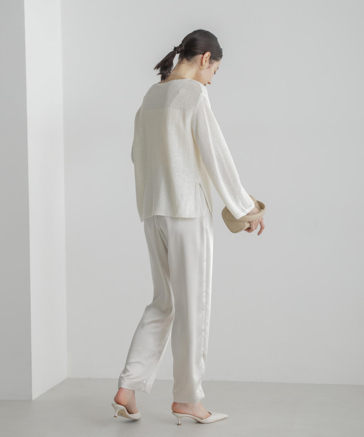 リネン混テープヤーンプルオーバー 6694122313