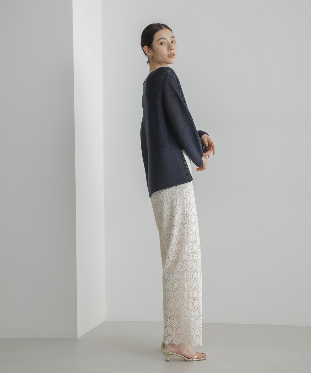 リネン混テープヤーンプルオーバー 6694122313