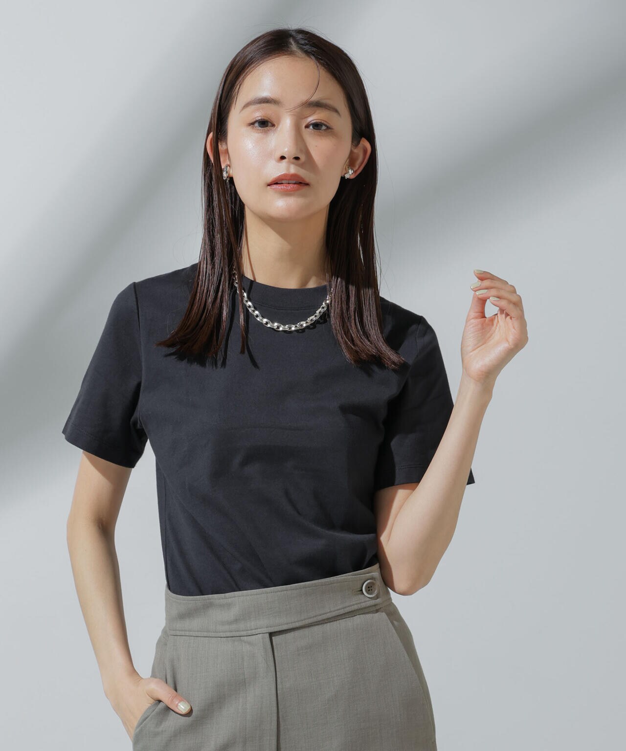 Anti Soaked(R) 汗染み防止 クルーネックTシャツ 6694124302