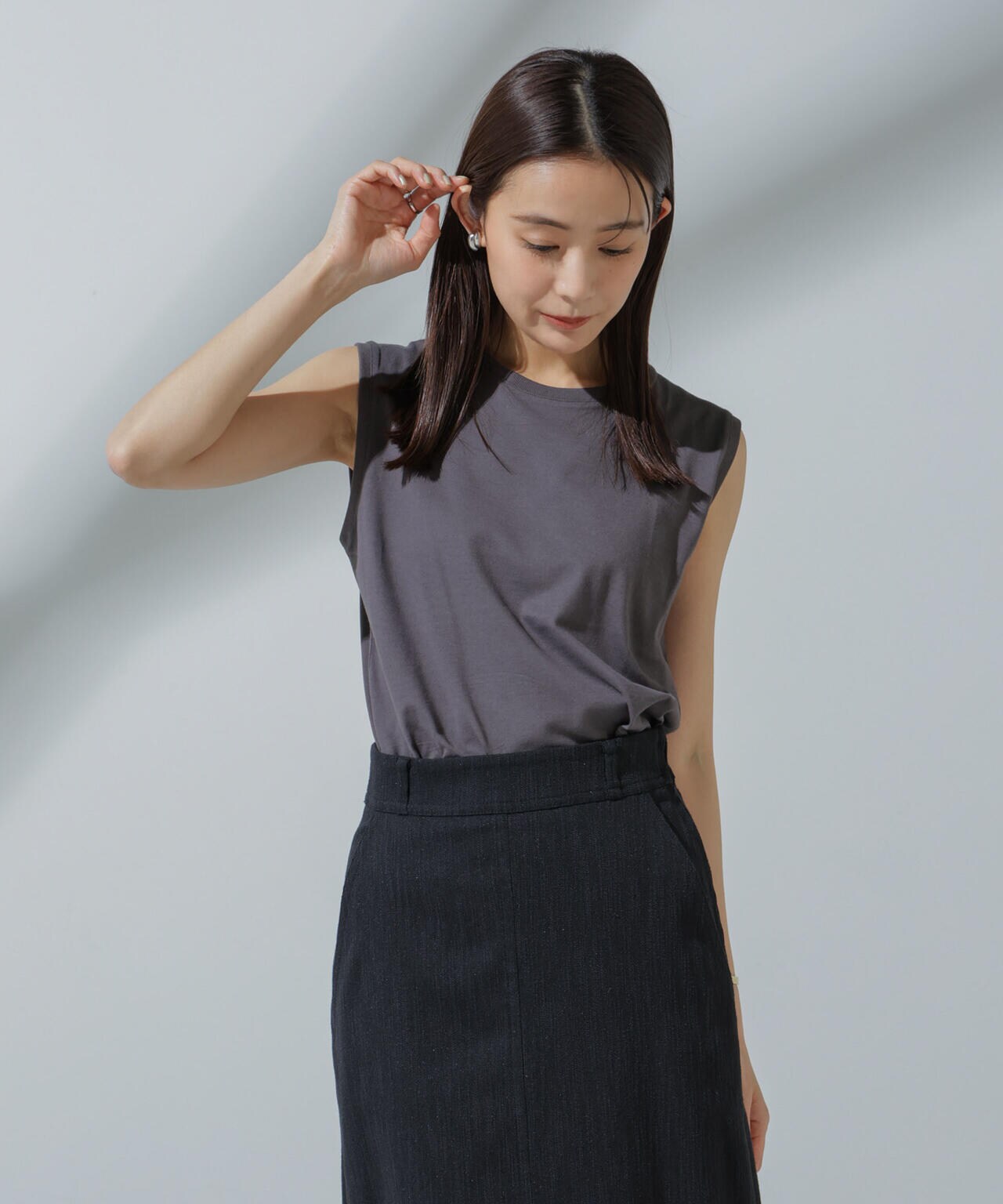 Anti Soaked(R) 汗染み防止 ノースリーブTシャツ 6694124304