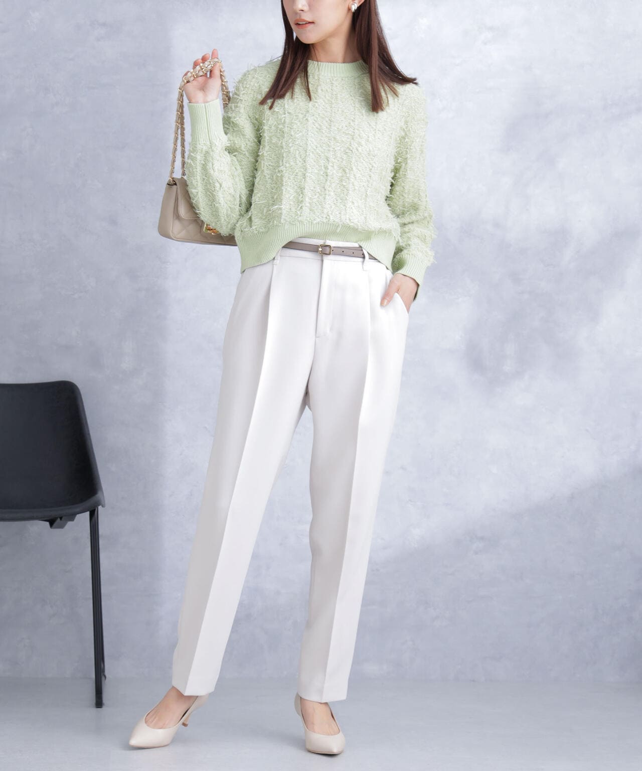 デイリーファンクション タックテーパードパンツ(セットアップ可) 6694127300