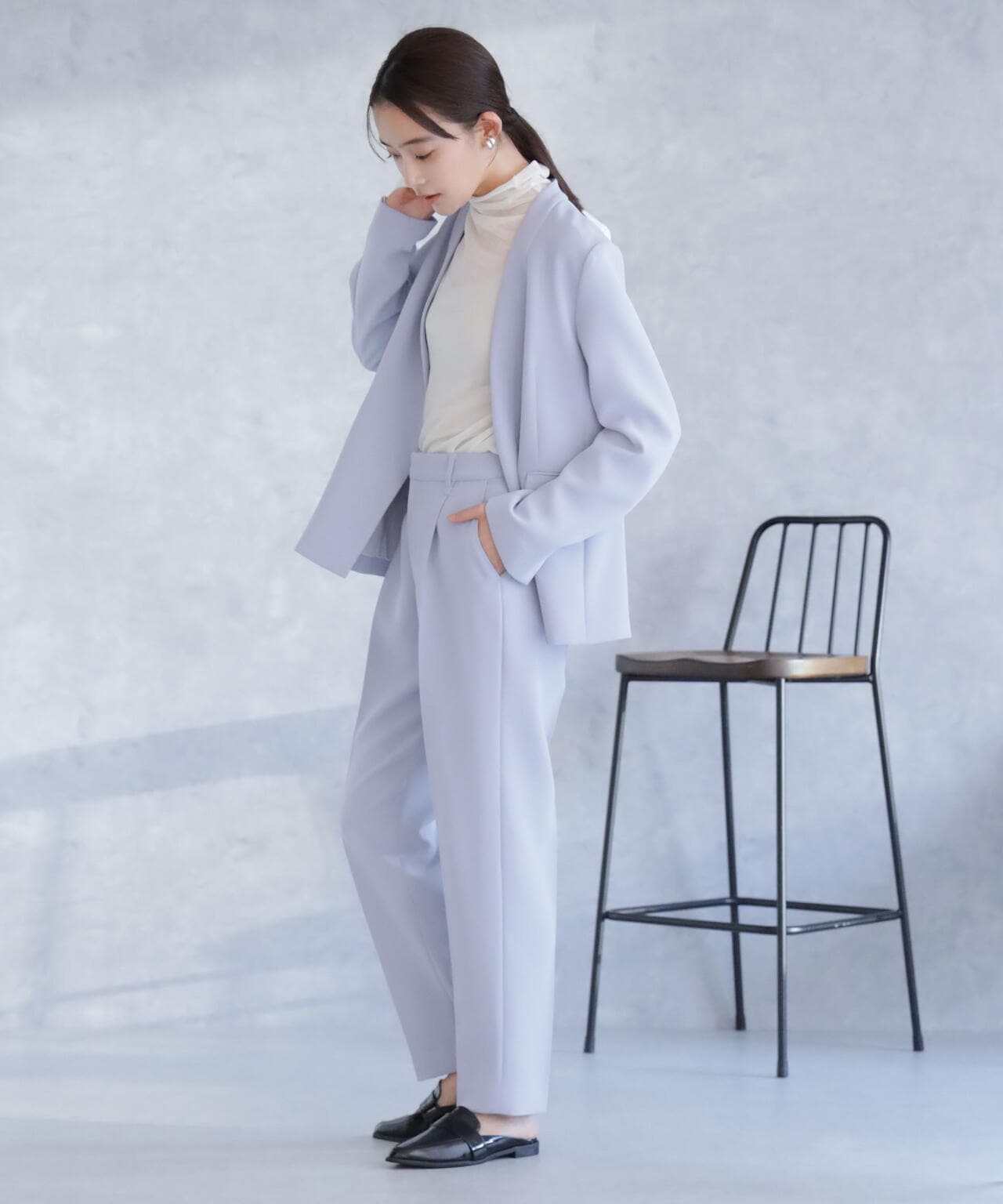 デイリーファンクション タックテーパードパンツ(セットアップ可) 6694127300