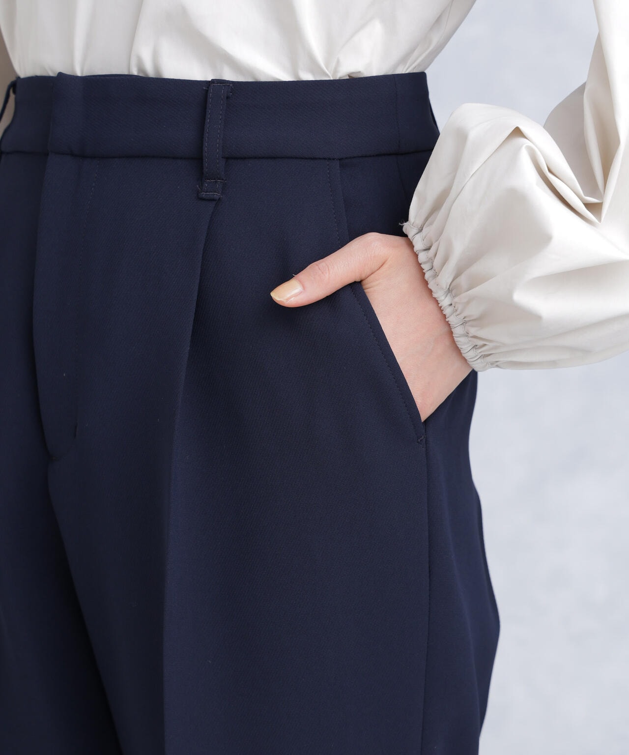 デイリーファンクション タックテーパードパンツ(セットアップ可) 6694127300