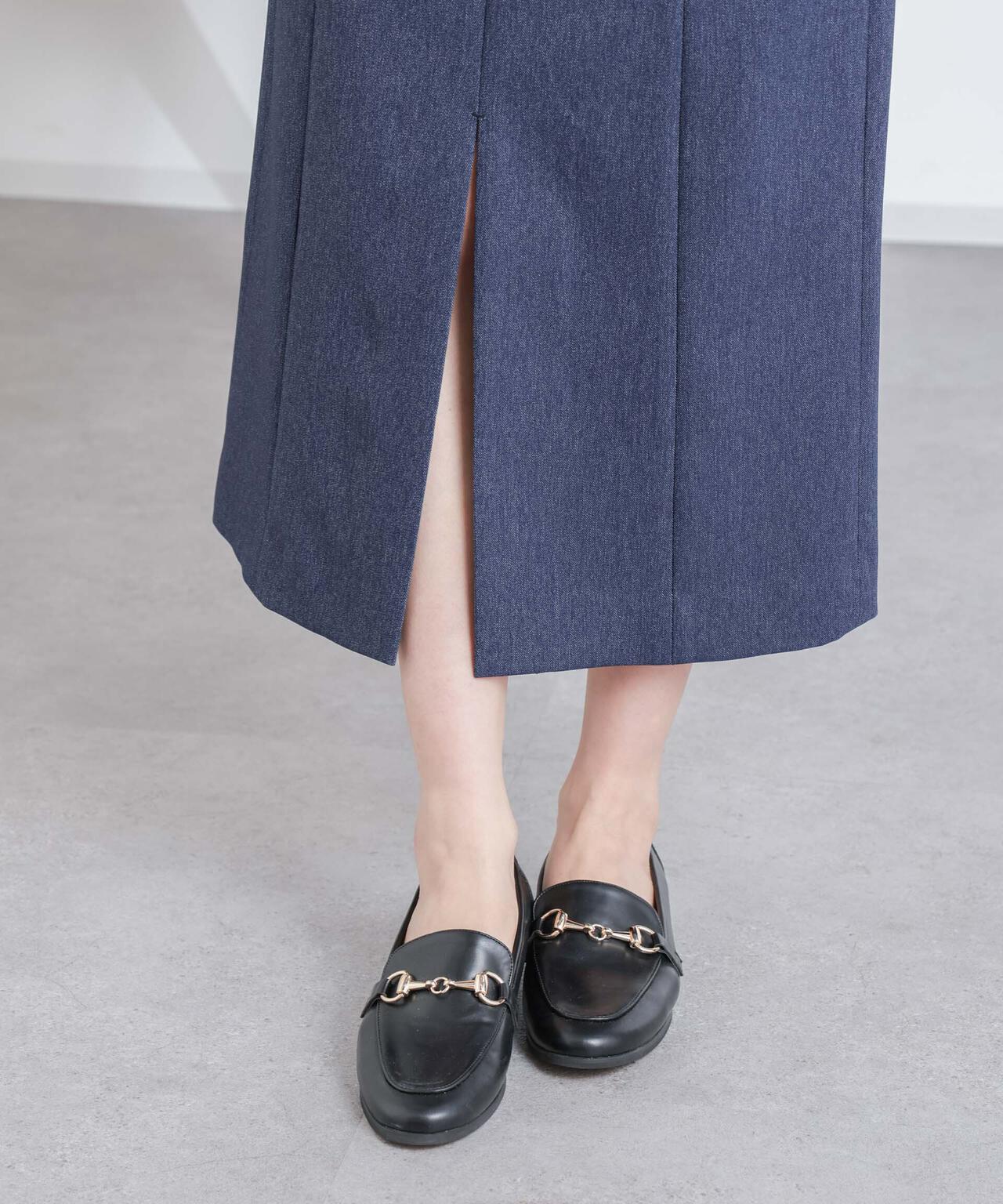 共ベルト付きストレートスカート 6694130306