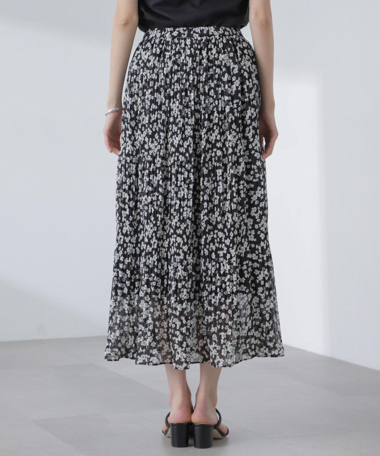 小花柄マジョリカプリーツスカート 6694130313