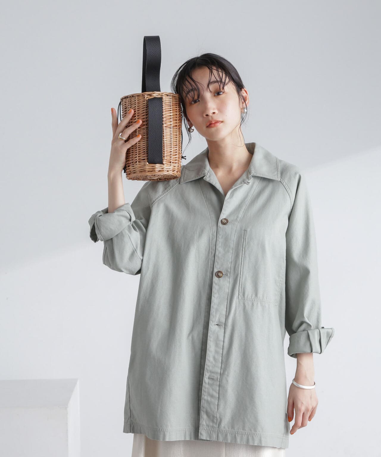 巾着バスケットかごバッグ 6694132301