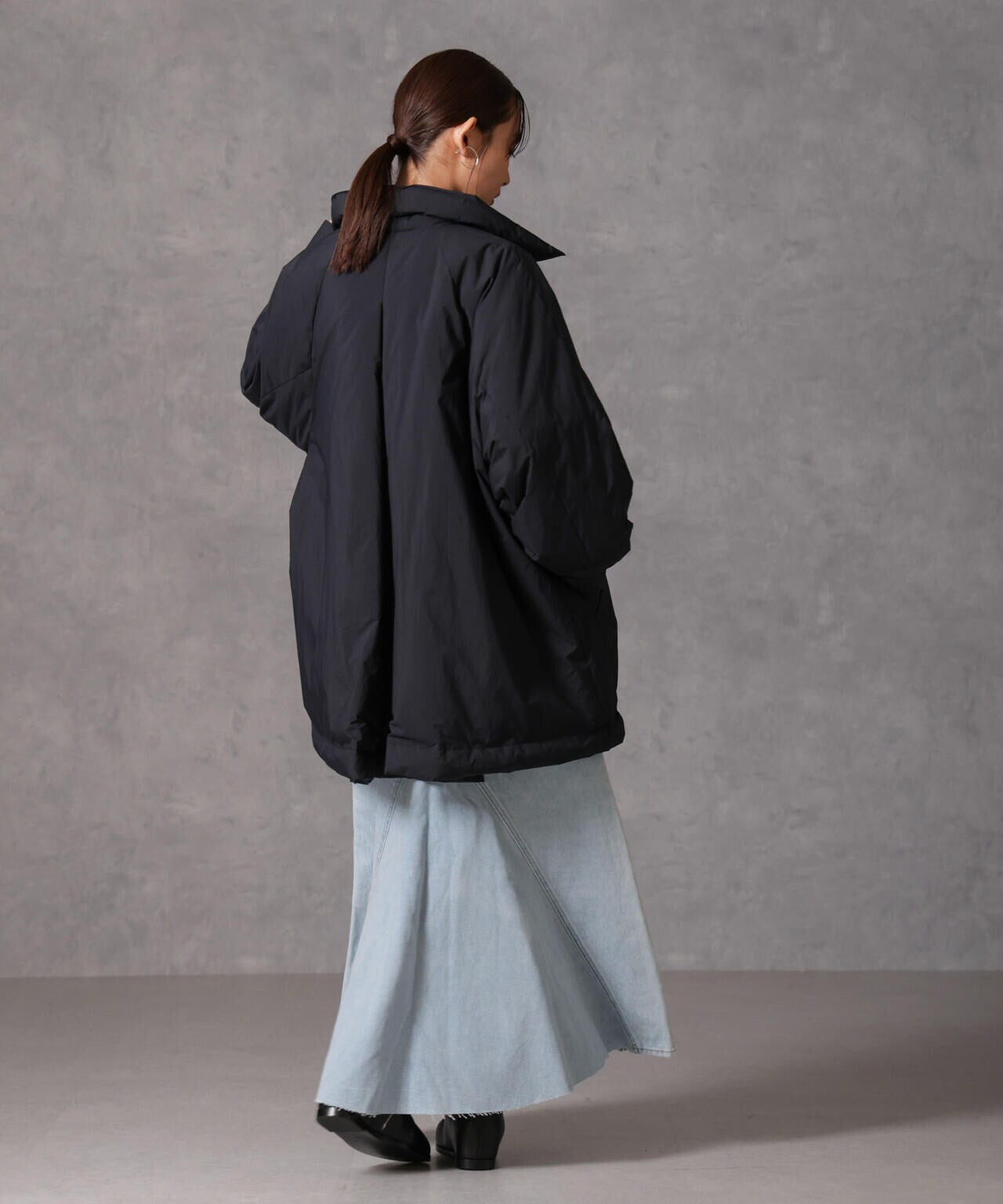 「西川ダウン(R)」ミドル丈バックタックコート 6694214304