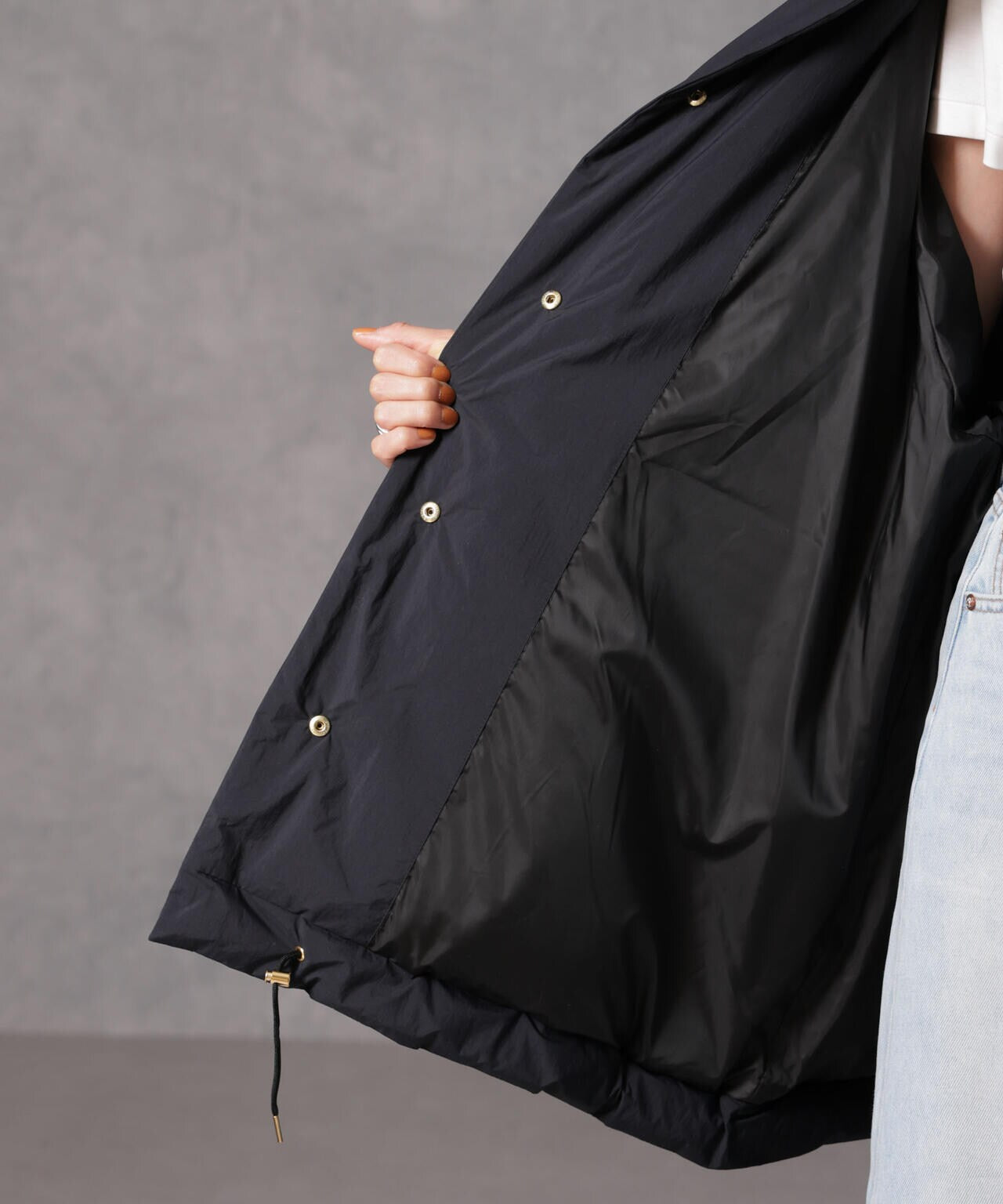 「西川ダウン(R)」ミドル丈バックタックコート 6694214304