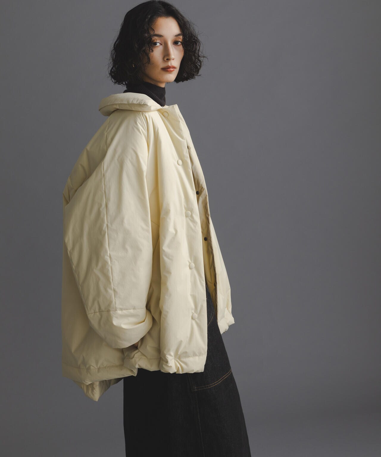 「西川ダウン(R)」ミドル丈バックタックコート 6694214304