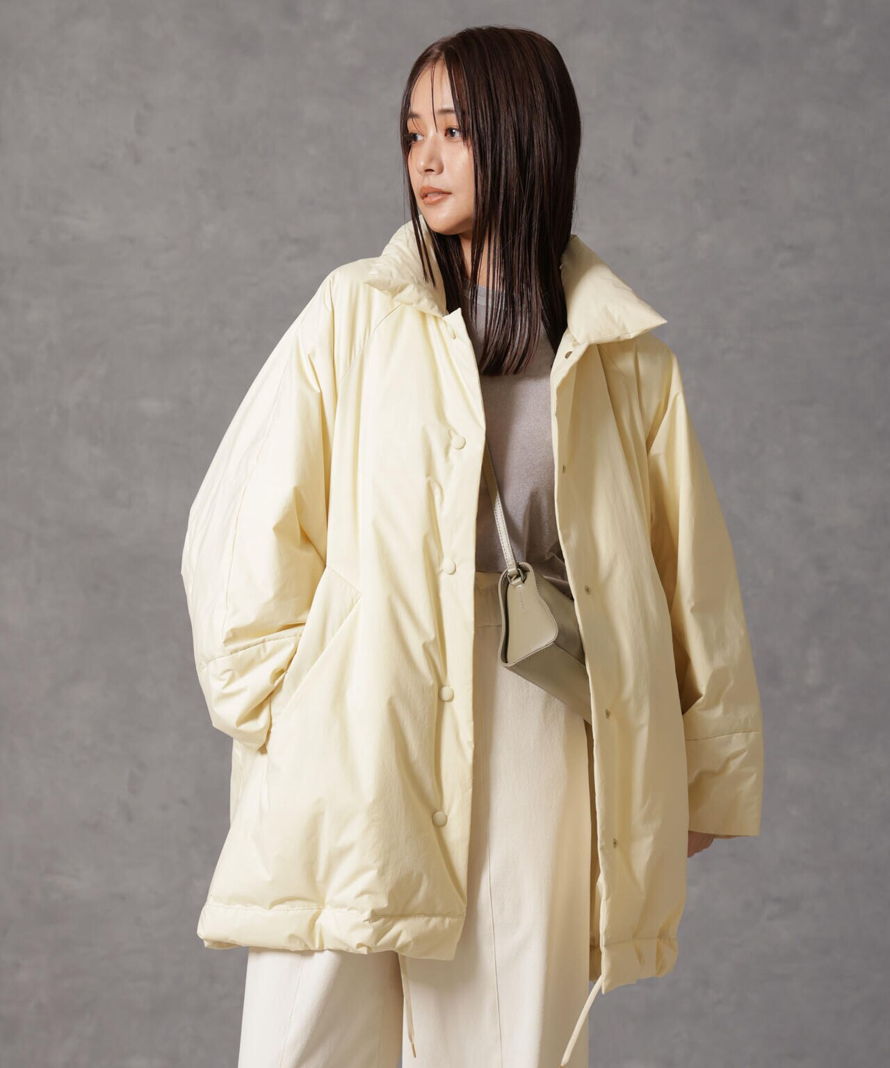 「西川ダウン(R)」ミドル丈バックタックコート 6694214304