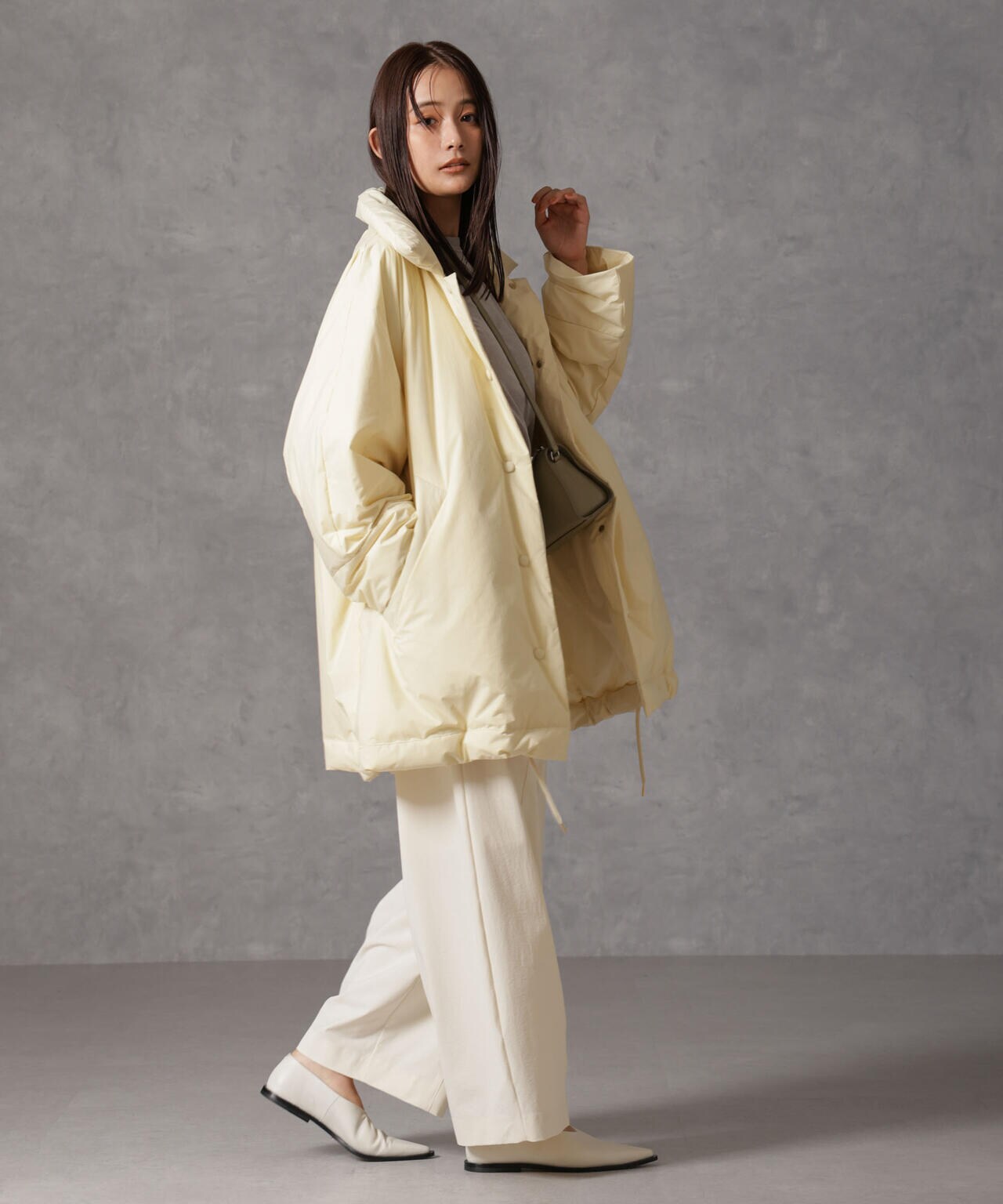 「西川ダウン(R)」ミドル丈バックタックコート 6694214304