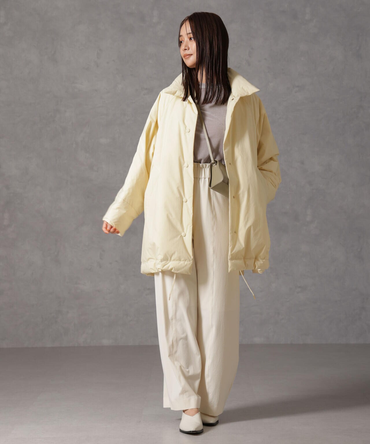 「西川ダウン(R)」ミドル丈バックタックコート 6694214304