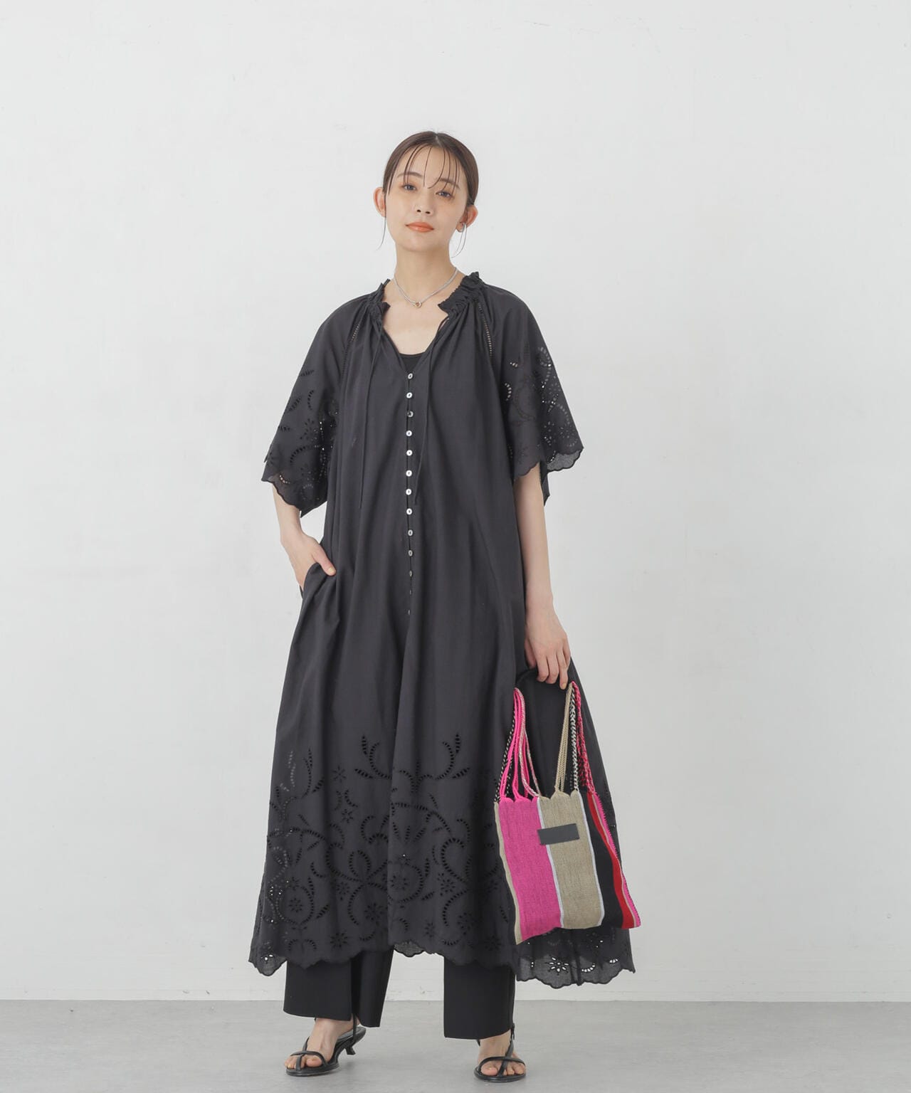 インド シフリー 刺繍ワンピース