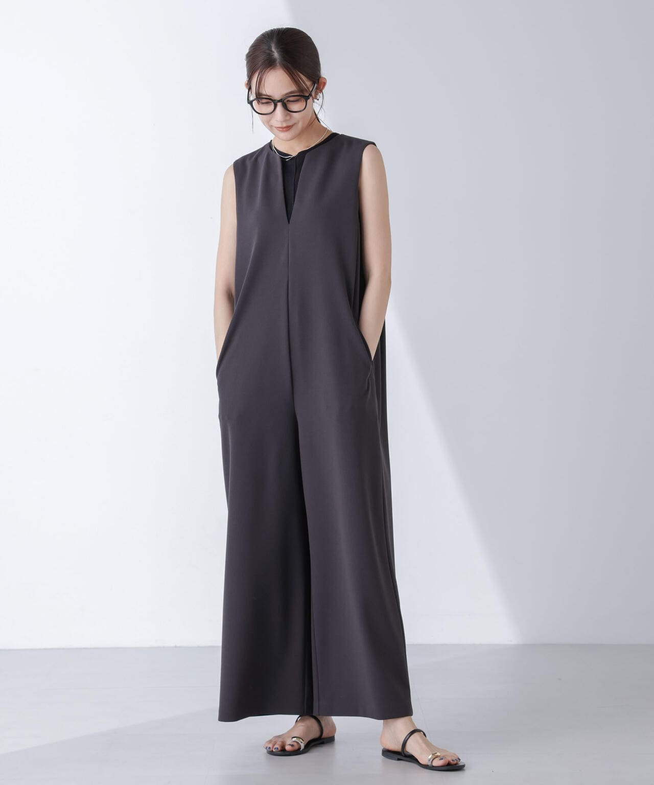 AtPARK＆DAILYWEAR/カットジョーゼットサロペ 6694219309