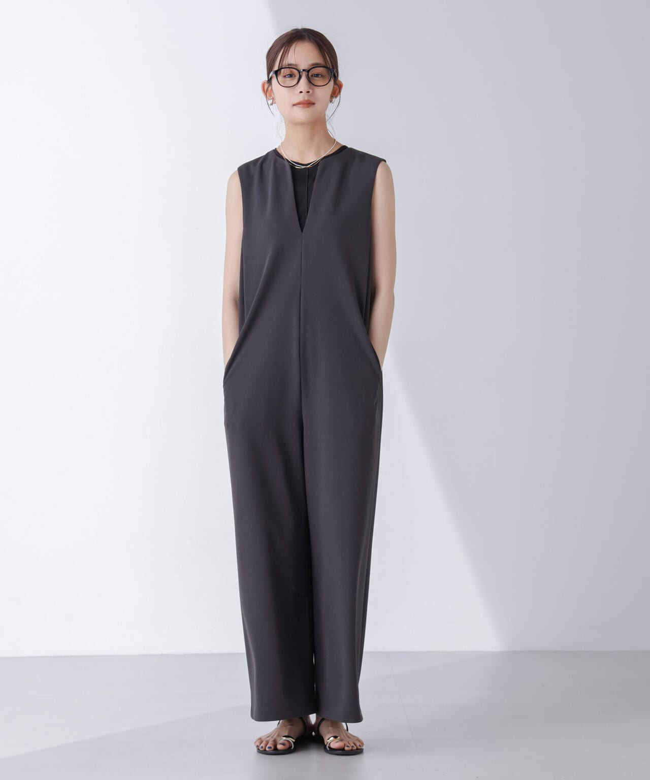 AtPARK＆DAILYWEAR/カットジョーゼットサロペ 6694219309