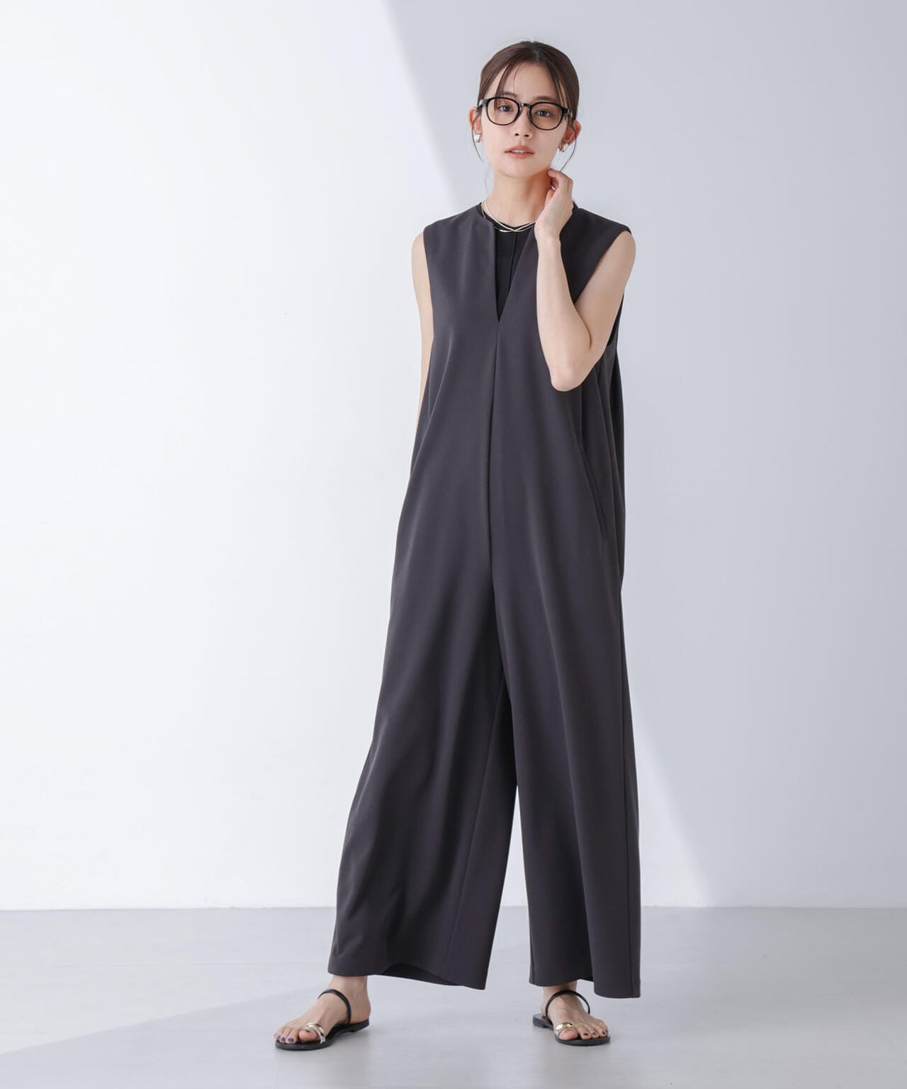 AtPARK＆DAILYWEAR/カットジョーゼットサロペ 6694219309