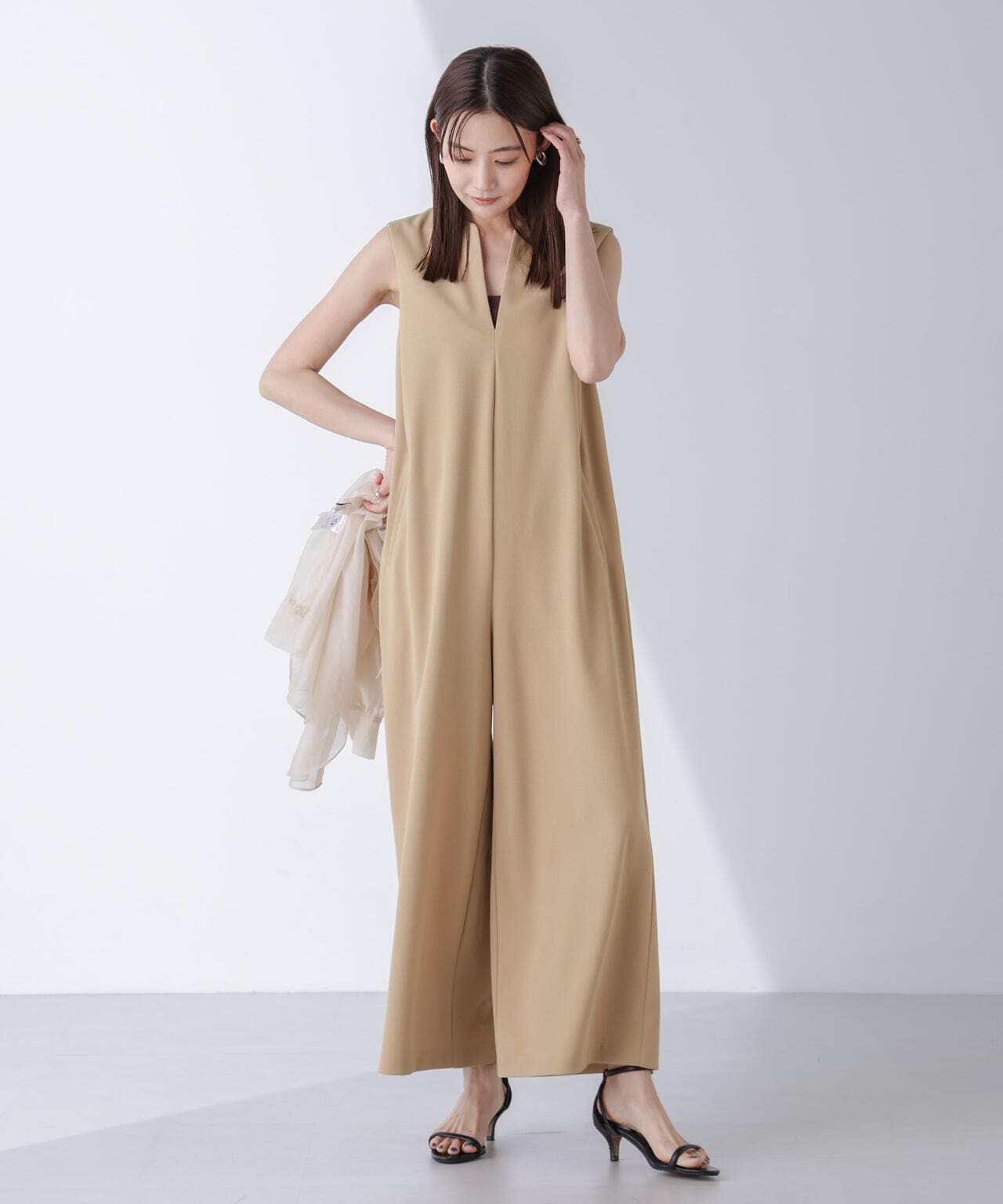 AtPARK＆DAILYWEAR/カットジョーゼットサロペ 6694219309