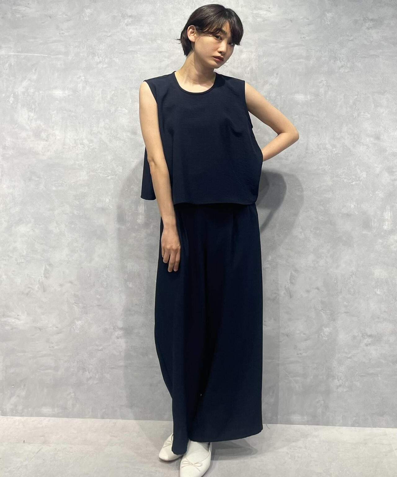 トップス×ワイドパンツセットアップ 6694219314